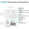 Optoma UHD38x Parlak, Gerçek 4K UHD Oyun Projektörü UHZ35ST (Latest, Laser, Short Throw)