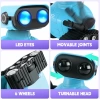 Playsheek Uzaktan Kumandalı Robot Oyuncak Şarj Edilebilir Emo Robot - Mavi