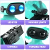 Playsheek Uzaktan Kumandalı Robot Oyuncak Şarj Edilebilir Emo Robot - Yeşil