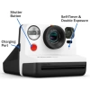 Polaroid Gen 2 Now I-Tipi Anlık Film Kamerası Black & White (Gen 2), 16 Film Bundle