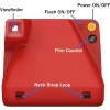 Polaroid Gen 2 Now I-Tipi Anlık Film Kamerası Red (Gen 2), 16 Film Bundle