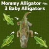 PREXTEX Peluş Köpekbalığı Oyuncağı Aligator & Baby Gators