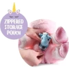 PREXTEX Peluş Tek Boynuzlu At ve 3 Bebek Tek Boynuzlu At