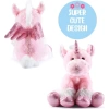 PREXTEX Peluş Tek Boynuzlu At ve 3 Bebek Tek Boynuzlu At