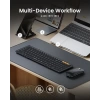 ProtoArc XKM01 Bluetooth Katlanabilir Klavye ve Fare   Black