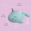 Pure Enrichment Taşınabilir Uyku Ses Makinesi ve Yıldız Projektörü Narwhal