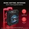 Pyle Taşınabilir Bluetooth PA Hoparlör Sistemi PPHP854B Siyah