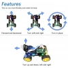 Raspberry Pi 4 B 3 B+ B A+ için Freenove 4WD Akıllı Araç Kiti