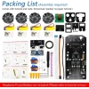 Raspberry Pi 4 B 3 B+ B A+ için Freenove 4WD Akıllı Araç Kiti Mecanum Wheels