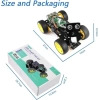 Raspberry Pi 4 B 3 B+ B A+ için Freenove 4WD Akıllı Araç Kiti Ordinary Wheels