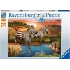 Ravensburger Zebra 500 Parça Puzzle - 17376 - 48.2 x 35.5 cm
