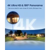 Reolink Elite Floodlight WiFi, 4K 8MP - 180 Derece Panoramik Kablolu Projektör Kamera