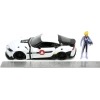 Robotech 2020 Toyota Supra Döküm Araba ve Roy Focker Figürü