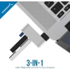 SABRENT 3 Bağlantı Noktalı Alüminyum Mini USB 3.0 Hub [Döndürülebilir] (HB-R3MB)