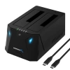 SABRENT USB C Bağlantı İstasyonu ve SSD ve HDD Çevrimdışı Klonlama (DS-UNHC)