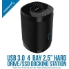 SABRENT USB Fanlı Sabit Sürücü/SSD Bağlantı İstasyonu (DS-4SSD) 4-Bay