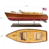 SAILINGSTORY Ahşap Tekne Riva Aquarama Sürat Teknesi 1/20 Ölçekli