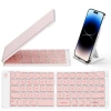 Samsers Katlanabilir Bluetooth Klavye (Stand Tutuculu) Pembe BT x 3