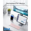 Samsers Katlanabilir Bluetooth Klavye (Stand Tutuculu) Pembe BT x 3