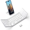 Samsers Touchpadli Katlanabilir Bluetooth Klavye Frost Silver