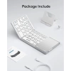 Samsers Touchpadli Katlanabilir Bluetooth Klavye Frost Silver