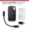 SanDisk 2TB Extreme Taşınabilir SSD  Siyah 2 TB