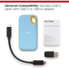 SanDisk 4TB Extreme Taşınabilir SSD  Mavi 4 TB