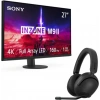 Sony INZONE H5 Kablosuz Oyun Kulaklığı H5 Kulaklık Siyah + M9II Monitör