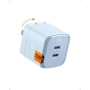 Spigen GaN III 352 35W 2 Bağlantı Noktalı Kompakt Katlanabilir Çift USB C Duvar Şarj Cihazı PD PPS