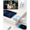 Spigen GaN III 452 45W 2 Portlu Kompakt Katlanabilir USB Şarj Cihazı Siyah