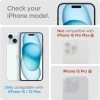 Spigen iPhone 15/15 Plus [GlasTR Optik] Kamera Lensi Ekran Koruyucu - 2li Paket