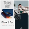 Spigen iphone 15 Plus [Askeri Düzey Koruma] Thin Fit Kılıf Lacivert