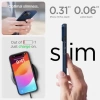 Spigen iphone 15 Plus [Askeri Düzey Koruma] Thin Fit Kılıf Lacivert