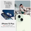 Spigen iphone 15 Plus [Askeri Düzey Koruma] Thin Fit Kılıf Lacivert