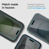Spigen Temperli Cam Ekran Koruyucu [GlasTR EZ FIT - Privacy] iPhone 15 Plus iPhone 16 / iPhone 15