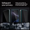 Spigen Temperli Cam Ekran Koruyucu [GlasTR EZ FIT - Privacy] iPhone 15 Plus iPhone 16 Pro Max
