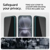 Spigen Temperli Cam Ekran Koruyucu [GlasTR EZ FIT - Privacy] iPhone 15 Plus iPhone 16 / iPhone 15