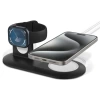 Spigen MagFit Duo 2in1 MagSafe & Apple Watch ile Uyumlu Stand Dock Ünitesi Siyah