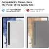 Spigen Rugged Armor Pro Galaxy Tab S8 Plus / S7 Plus Kalem Tutuculu Kılıf - Siyah Black