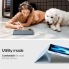 Spigen Ultra Hybrid Pro iPad Air 10.9 İnç Kalem Tutuculu Kılıf- Siyah Sky Blue