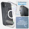 Spigen Ultra Hybrid S MagFit iPhone 16 Plus Kılıf iPhone 16 Plus Crystal Clear