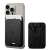 Spigen Valentinus (MagFit) İphone 14, 13, 12 için Manyetik Cüzdan Kartlık 2 Kartlı PU Black