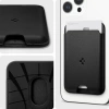 Spigen Valentinus (MagFit) İphone 14, 13, 12 için Manyetik Cüzdan Kartlık 2 Kartlı PU Black