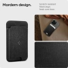 Spigen Valentinus (MagFit) İphone 14, 13, 12 için Manyetik Cüzdan Kartlık 3 Kartlı Fabric Black