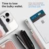Spigen Valentinus (MagFit) İphone 14, 13, 12 için Manyetik Cüzdan Kartlık 3 Kartlı Fabric Rose Gold