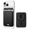 Spigen Valentinus (MagFit) İphone 14, 13, 12 için Manyetik Cüzdan Kartlık 3 Kartlı PU Black
