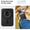 Spigen Valentinus (MagFit) İphone 14, 13, 12 için Manyetik Cüzdan Kartlık 3 Kartlı PU Black