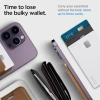 Spigen Valentinus (MagFit) İphone 14, 13, 12 için Manyetik Cüzdan Kartlık 3 Kartlı PU Brown