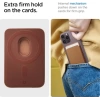 Spigen Valentinus (MagFit) İphone 14, 13, 12 için Manyetik Cüzdan Kartlık 3 Kartlı PU Brown