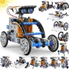 STEM 13ü 1 Arada Eğitim Güneş Enerjili Robot Oyuncak Mavi/Gri